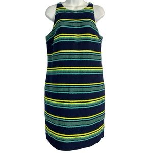 Vineyard Vines Deep Bay Stripe Jacquard Shift dress Size 6